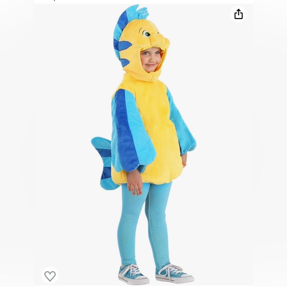 Disney The Little Mermaid Toddler Flounder Costume
SIZE 2T
